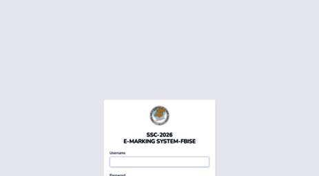 Visit Emarking.fbise.edu.pk - Login - FBISE.