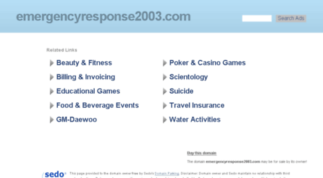 emergencyresponse2003.com