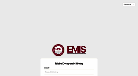 Visit Emis.edu.uz - EMIS - Educational Management Information System.