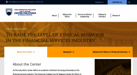 ethics.theamericancollege.edu