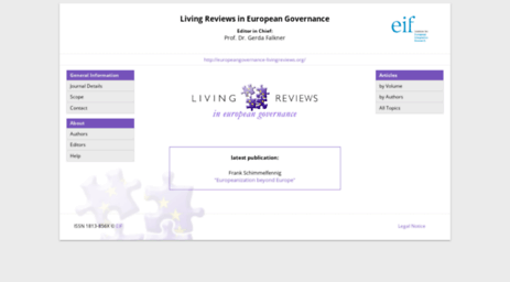 europeangovernance.livingreviews.org
