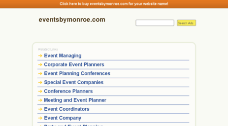 eventsbymonroe.com