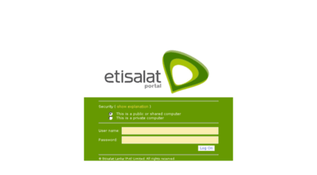 extranet.etisalat.lk