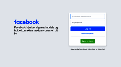 Www facebook login dk