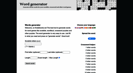 scrabble word generator layout