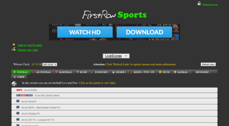 First Row Sports Streaming