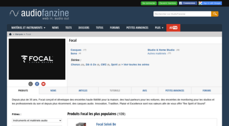 focal.audiofanzine.com