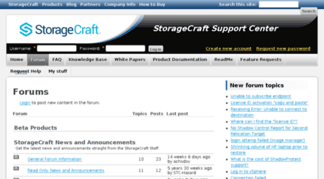 forum.storagecraft.com