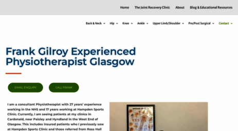 frankgilroyphysiotherapy.co.uk