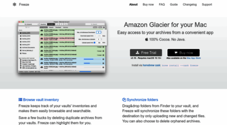 mac client for amazon glacier
