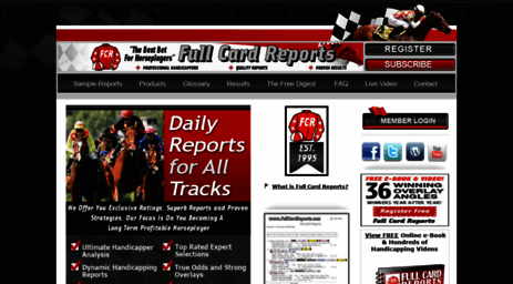 Visit Fullcardreports.com - Horse Racing Handicapping Picks, Tips ...