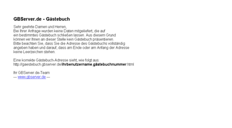 gaestebuch.gbserver.de
