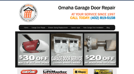 garagedoorrepairomahane.com