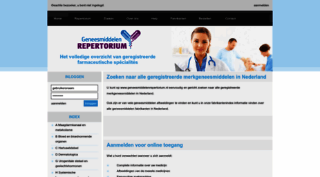geneesmiddelenrepertorium.nl