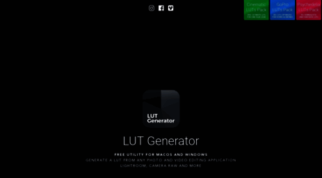 open source lut generator