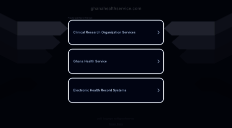 ghanahealthservice.com