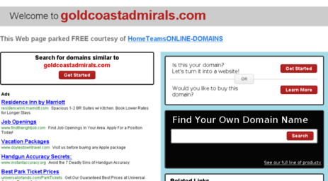 goldcoastadmirals.com