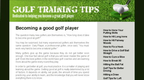 golftrainingtips.info