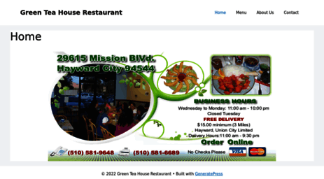 greenteahouserestaurant.com