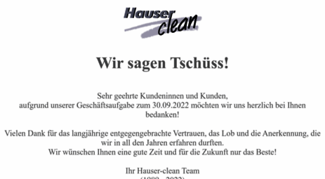 hauser-clean.com