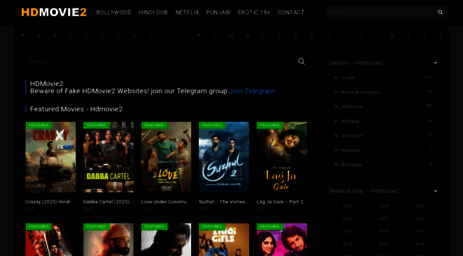 Visit Hdmovie2work - Hdmovie2 Stream Latest HD Movies Online Free