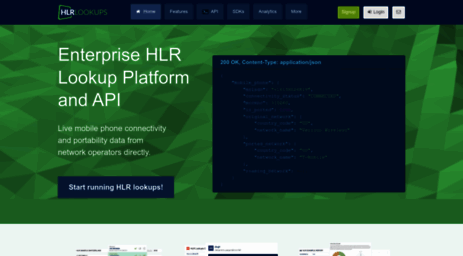 Visit Hlr Lookups Com Enterprise Hlr Lookup Platform And Api