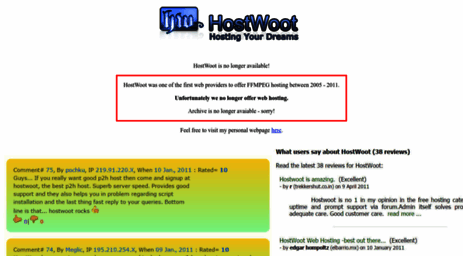 hostwoot.com