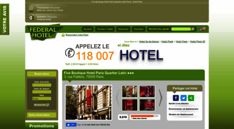 hotel-five-paris.federal-hotel.com