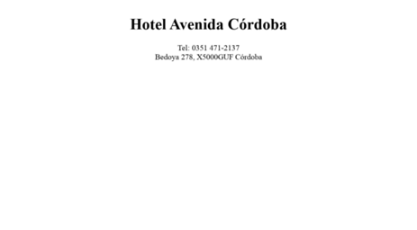 hotelavenidacordoba.com.ar