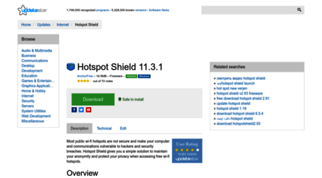 hotspot-shield.updatestar.com