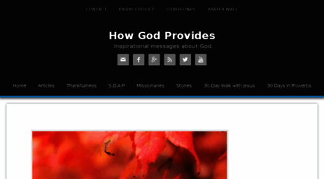 howgodprovides.com