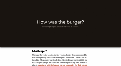 howwastheburger.com