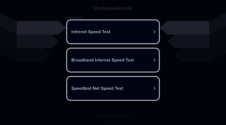 html5speedtest.me