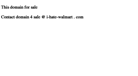 i-hate-walmart.com