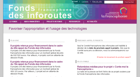 inforoutes.francophonie.org