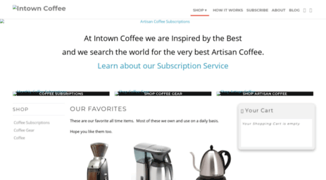intowncoffee.storestartup.com