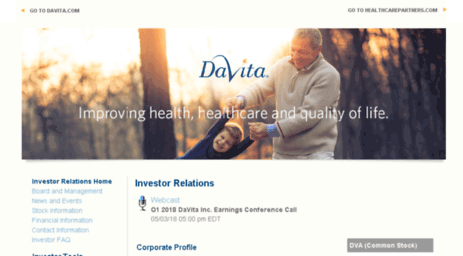 investors.davitahealthcarepartners.com