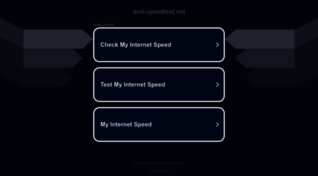 ipv6-speedtest.net