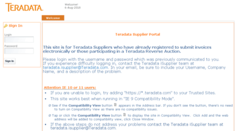 isupplier.teradata.com