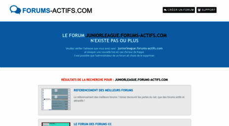 juniorleague.forums-actifs.com