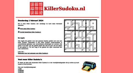 killersudoku.nl