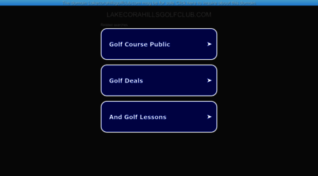 lakecorahillsgolfclub.com