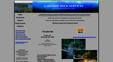 lakesidedockservices.com