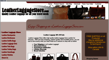leatherluggagestore.com