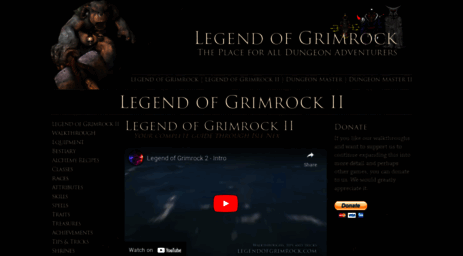 legendofgrimrock.com