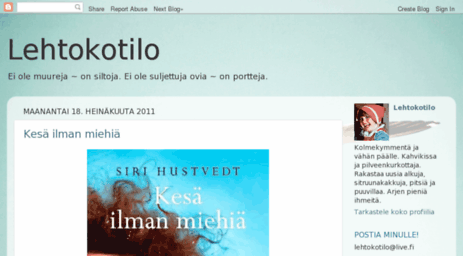lehtokotilo.blogspot.com