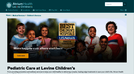levinechildrenshospital.org