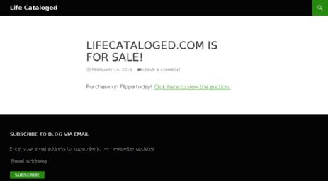 lifecataloged.com
