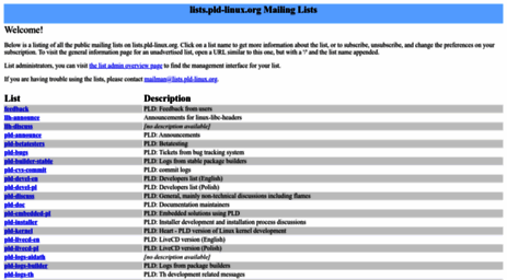 lists.pld-linux.org