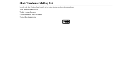 lists.skatewarehouse.com